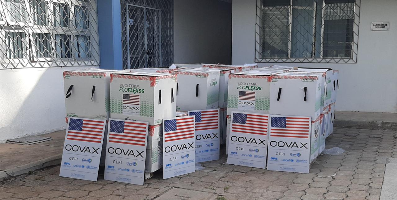 Honduras recibe 250,040 mil dosis de vacunas contra la Covid-19 donadas por EEUU