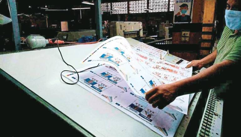 En impresión 15 millones de papeletas electorales para las elecciones generales En impresión 15 millones de papeletas electorales para las elecciones generales