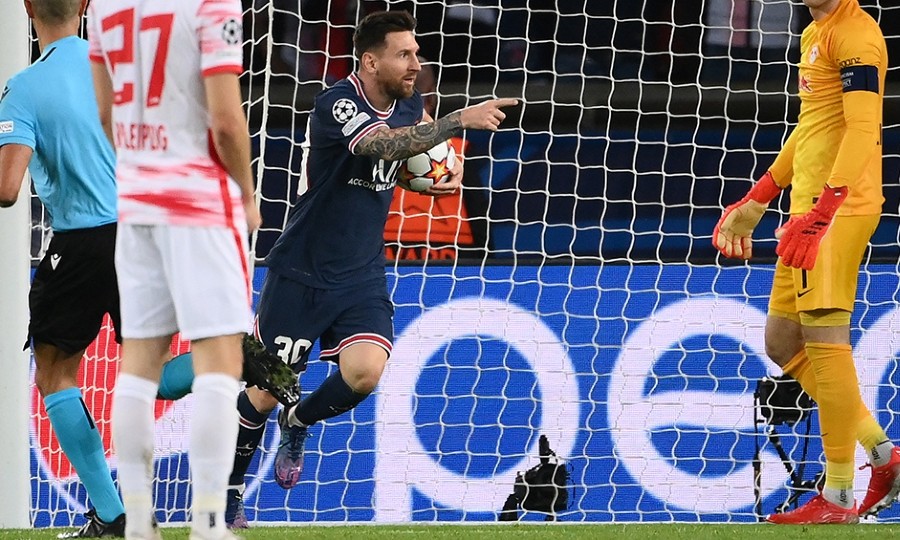 Con dos goles, Messi salvó al PSG y le dio el triunfo ante Leipzig por Champions League