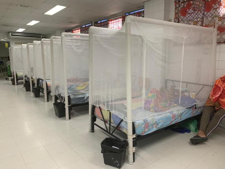 En un 80% está ocupada la sala de dengue para niños en el HE En un 80% está ocupada la sala de dengue para niños en el HE