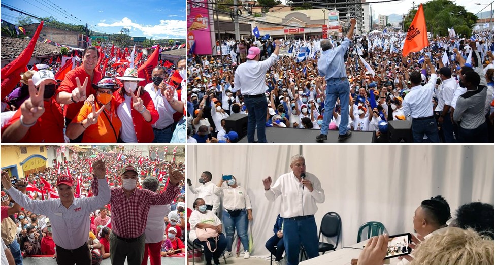 A 20 días de las elecciones candidatos miden fuerzas con masivas concentraciones A 20 días de las elecciones candidatos miden fuerzas con masivas concentraciones