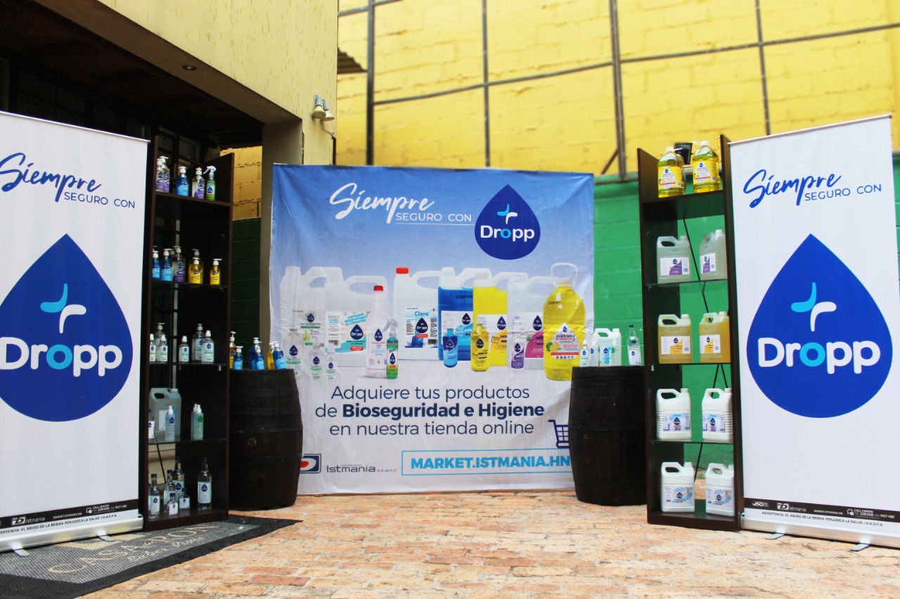 ¡Siempre seguro con Dropp!  Distribuidora Istmania presenta su renovada línea de productos de bioseguridad limpieza e higiene