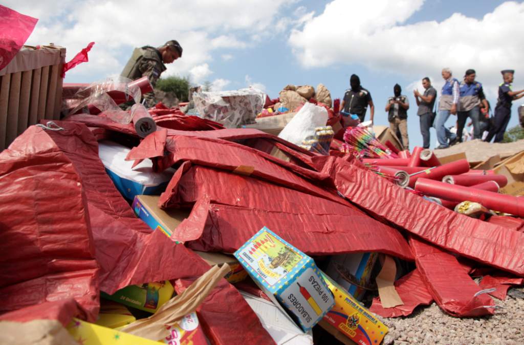 Decomisan pólvora valorada en 60 mil lempiras en Tegucigalpa