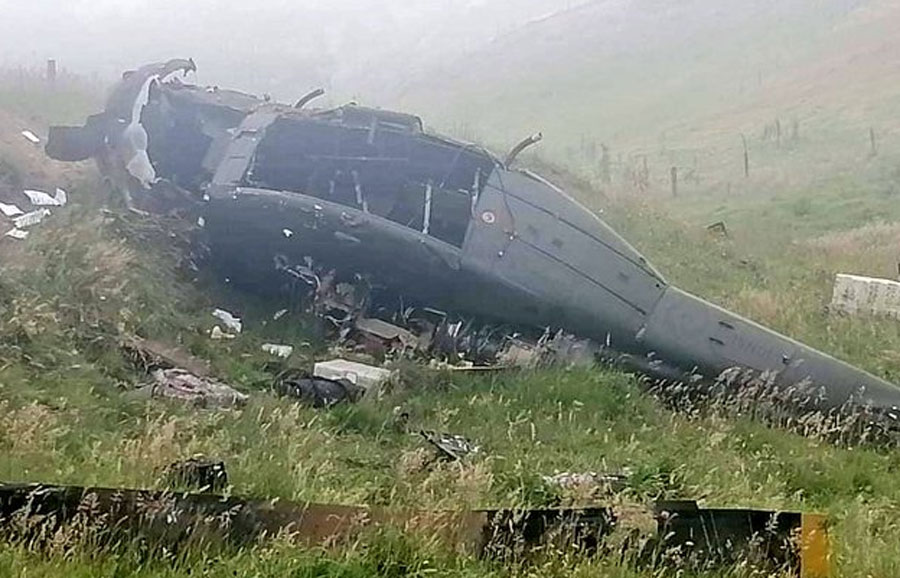 Accidente de helicóptero de la Policía colombiana deja 2 muertos y 2 heridos