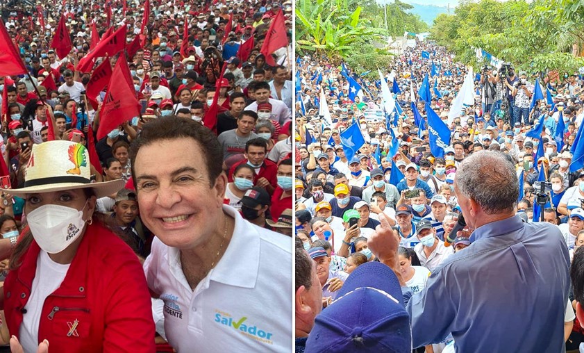 Xiomara y Papi miden fuerza en Santa Bárbara con nutridas concentraciones