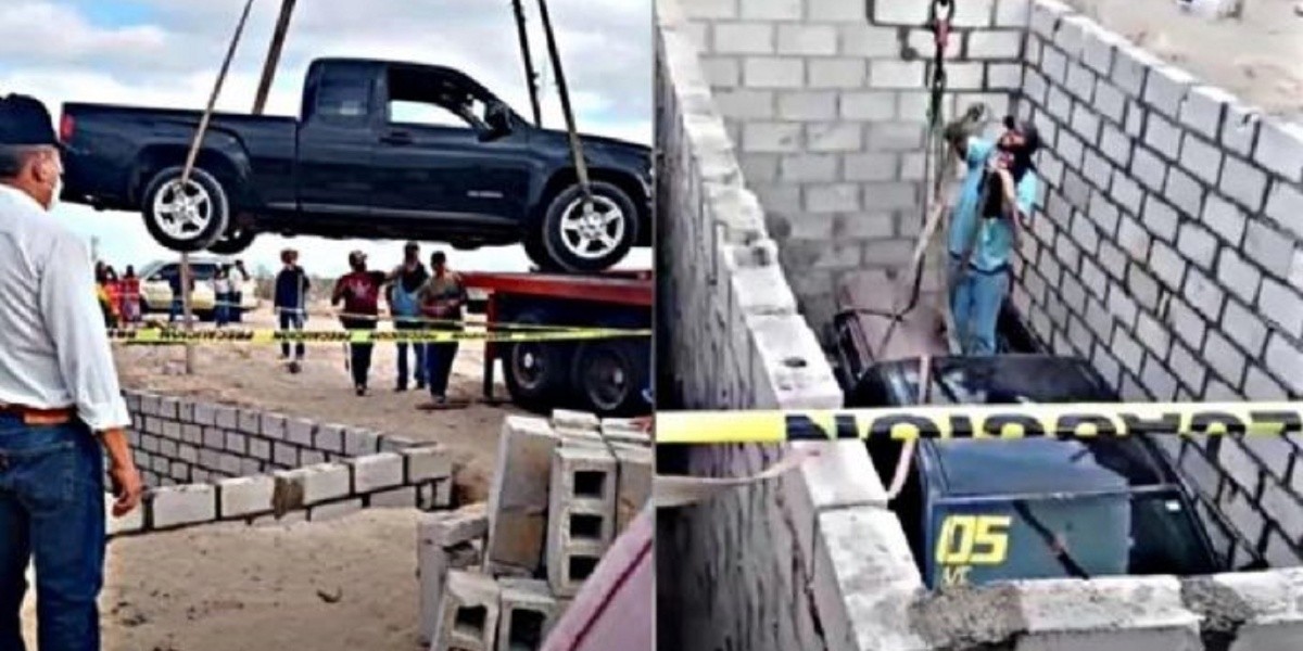 Insólito: Entierran a hombre junto a su camioneta en Baja California Sur Insólito: Entierran a hombre junto a su camioneta en Baja California Sur
