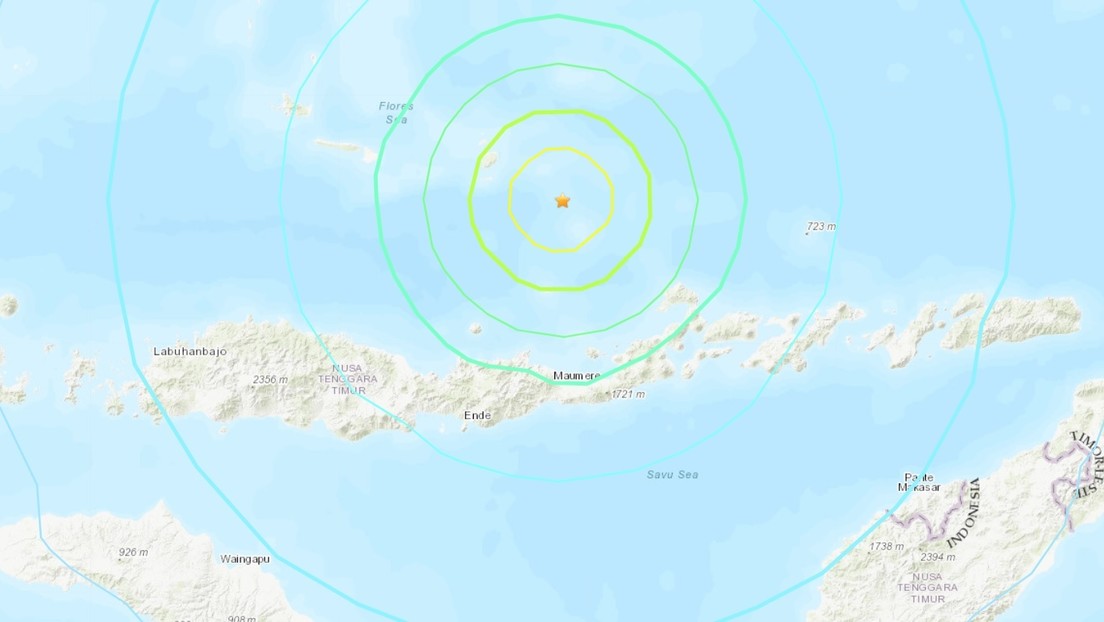 Un sismo de magnitud 7,6 se registra frente a las costas de Indonesia Un sismo de magnitud 7,6 se registra frente a las costas de Indonesia