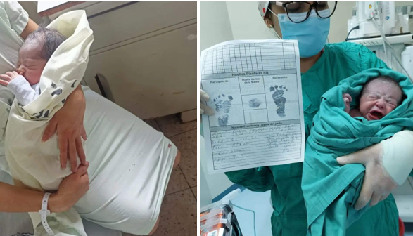 Dos niños y una niña los primeros en nacer esta navidad en la capital