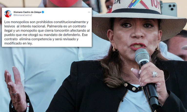 “Palmerola es un monopolio y un contrato ilegal que será revisado y modificado en ley”: Presidenta electa “Palmerola es un monopolio y un contrato ilegal que será revisado y modificado en ley”: Presidenta electa