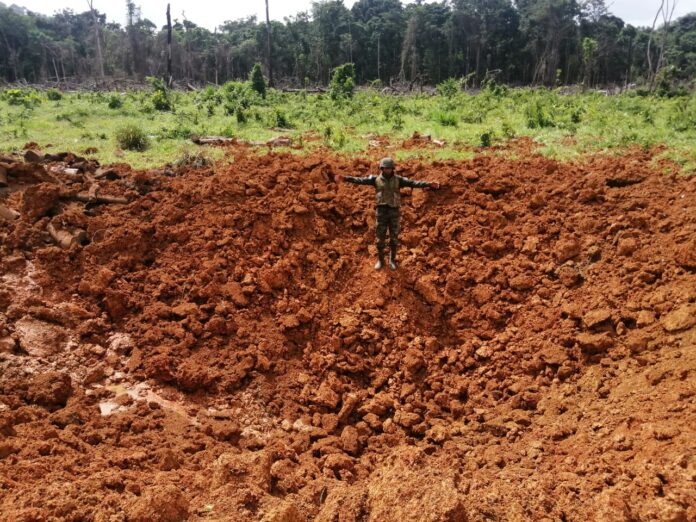 Gracias a Dios: Inhabilitan pista clandestina de grandes dimensiones Gracias a Dios: Inhabilitan pista clandestina de grandes dimensiones