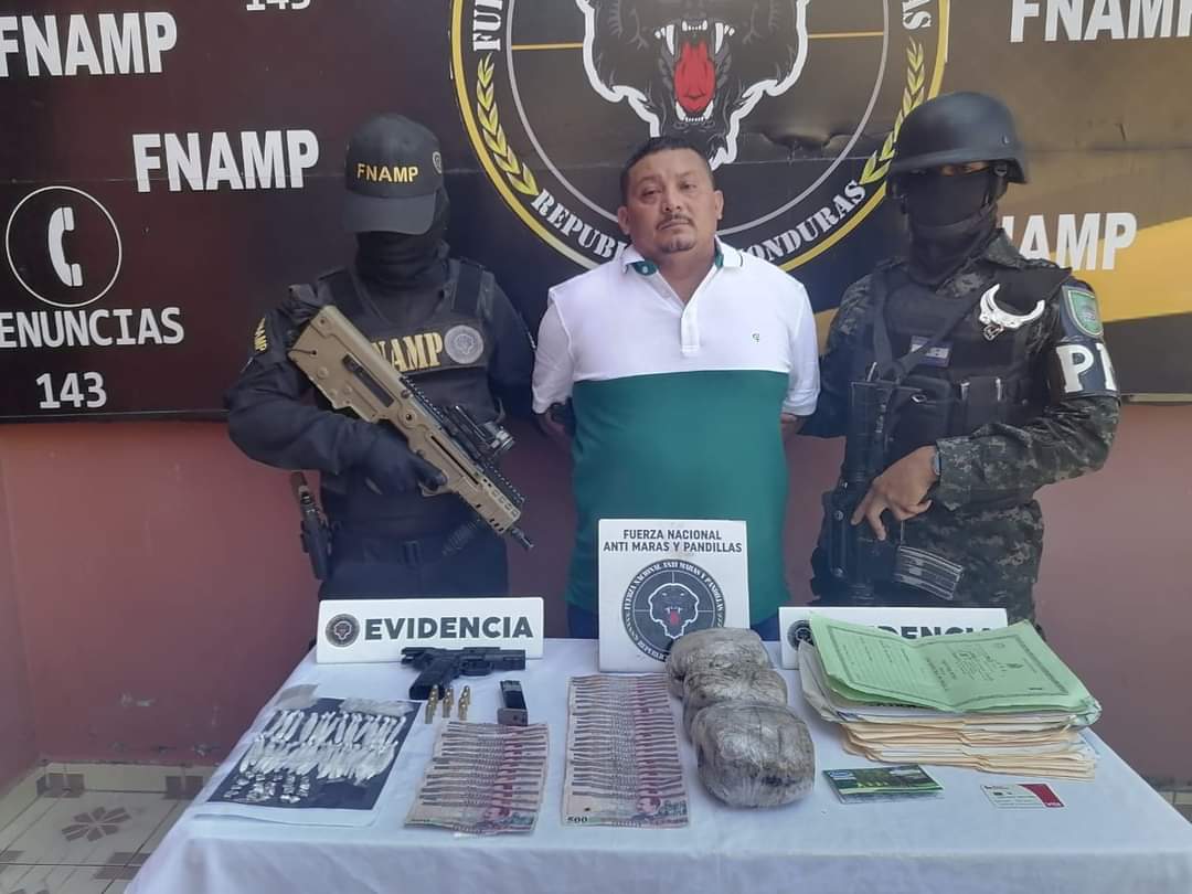 En posesión de armas y drogas capturan al supuesto mayor testaferro de la MS-13 en San Lorenzo