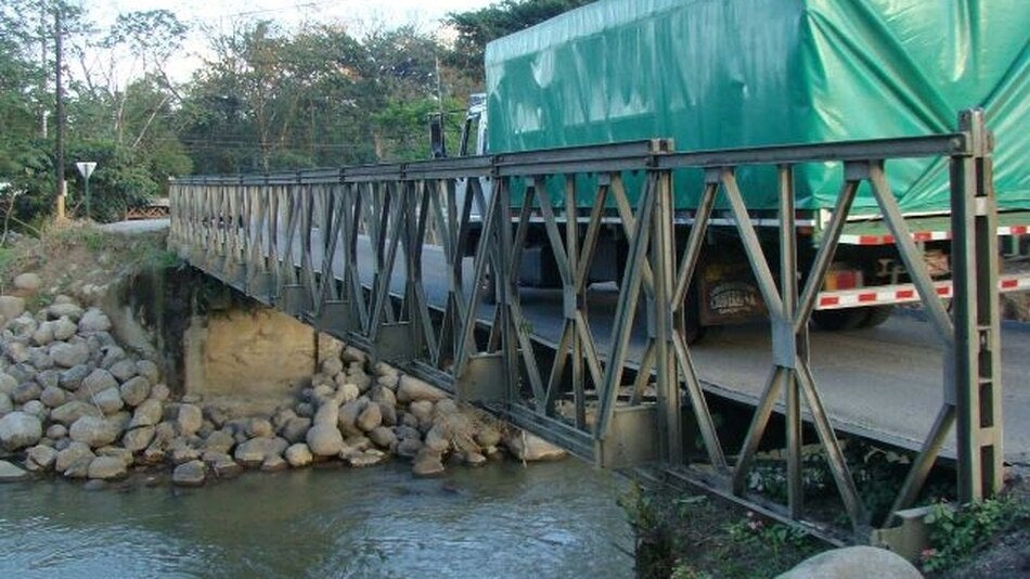 Solo 176 metros de puente Bailey se instalaron en el país, según Insep Solo 176 metros de puente Bailey se instalaron en el país, según Insep