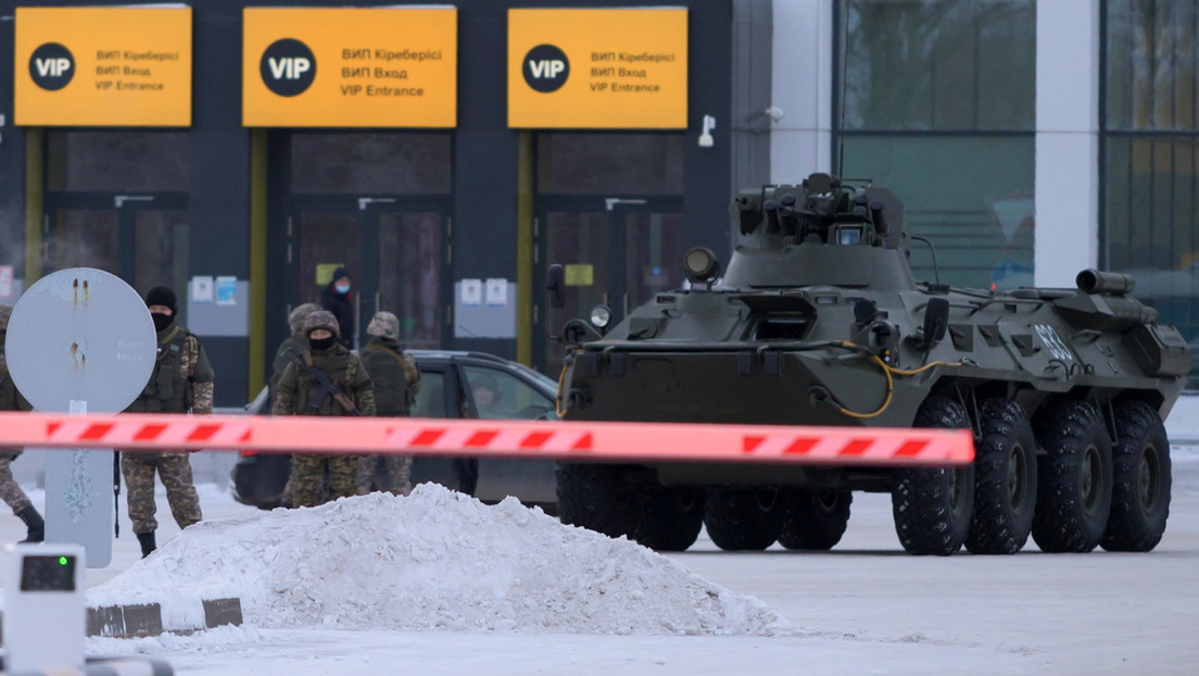 La Organización del Tratado de Seguridad Colectiva envía fuerzas de paz a Kazajistán http://