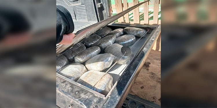 Decomisan fuerte cantidad de droga oculta en compartimento falso de vehículo en Talanga