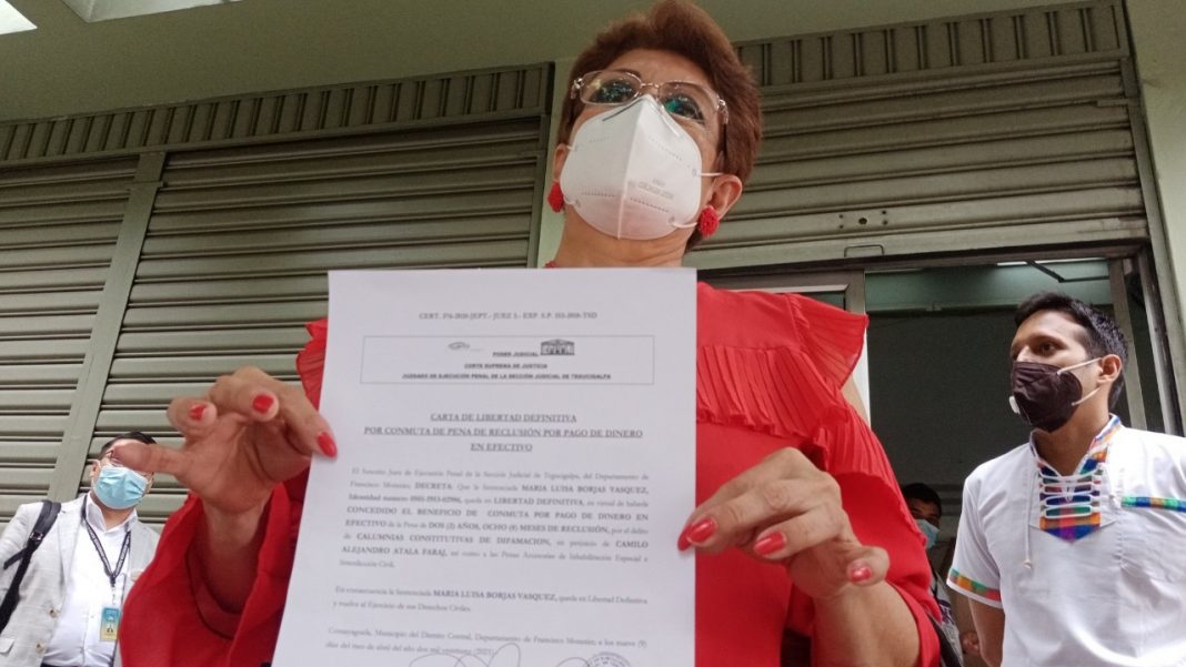 María Luisa Borjas: Querella interpuesta por Mario Sorto es promovida por Mel Zelaya María Luisa Borjas: Querella interpuesta por Mario Sorto es promovida por Mel Zelaya