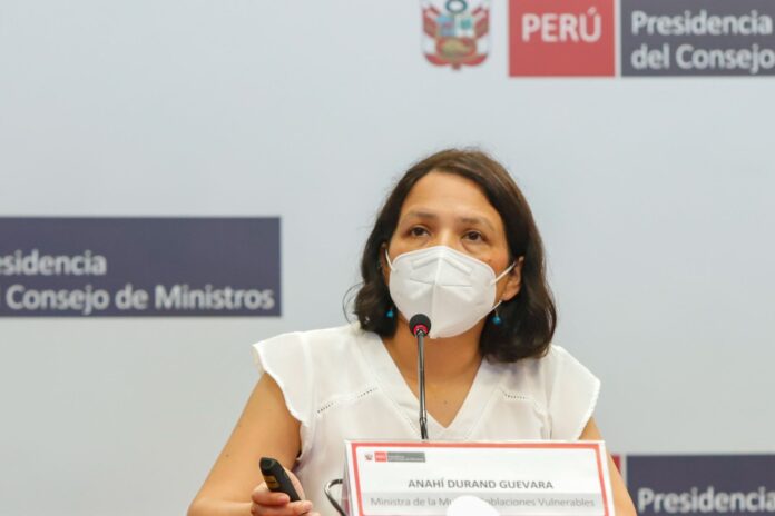 Ministra peruana de la Mujer asistirá a toma presidencial en Honduras