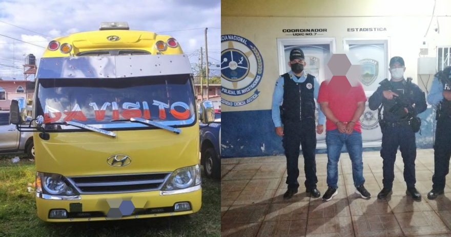 Detienen a motorista en El Paraíso por transportar en microbus a 25 ciudadanos cubanos