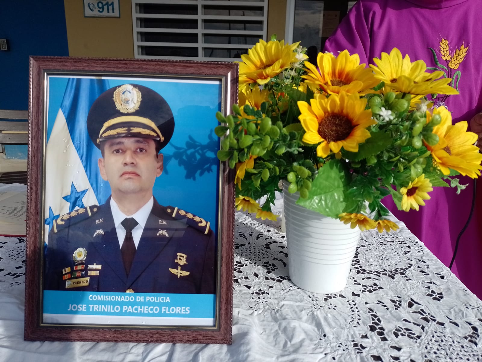 Familia policial de luto tras fallecimiento del Comisionado de Policía José Trinilo Pacheco Flores