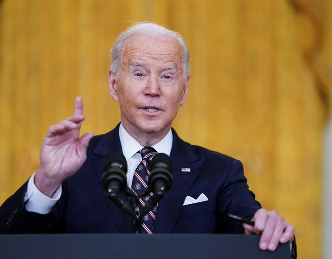 Biden: «El presidente Putin ha optado por una guerra premeditada que provocará una pérdida catastrófica de vidas y sufrimiento humano», Biden: «El presidente Putin ha optado por una guerra premeditada que provocará una pérdida catastrófica de vidas y sufrimiento humano»,