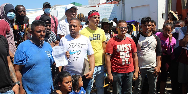 México reprueba que migrantes se autolesionen para presionar a emisión de visas México reprueba que migrantes se autolesionen para presionar a emisión de visas