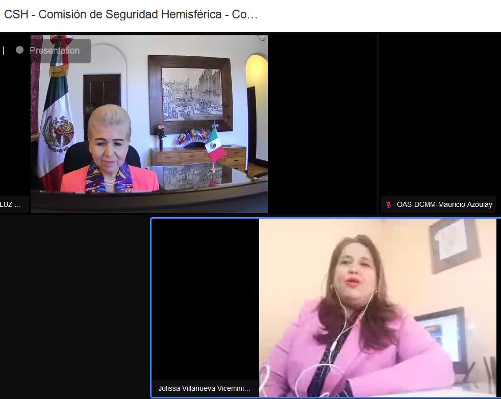 Sub Secretaría de Seguridad participa en panel de la Comisión de Seguridad Hemisférica de la OEA