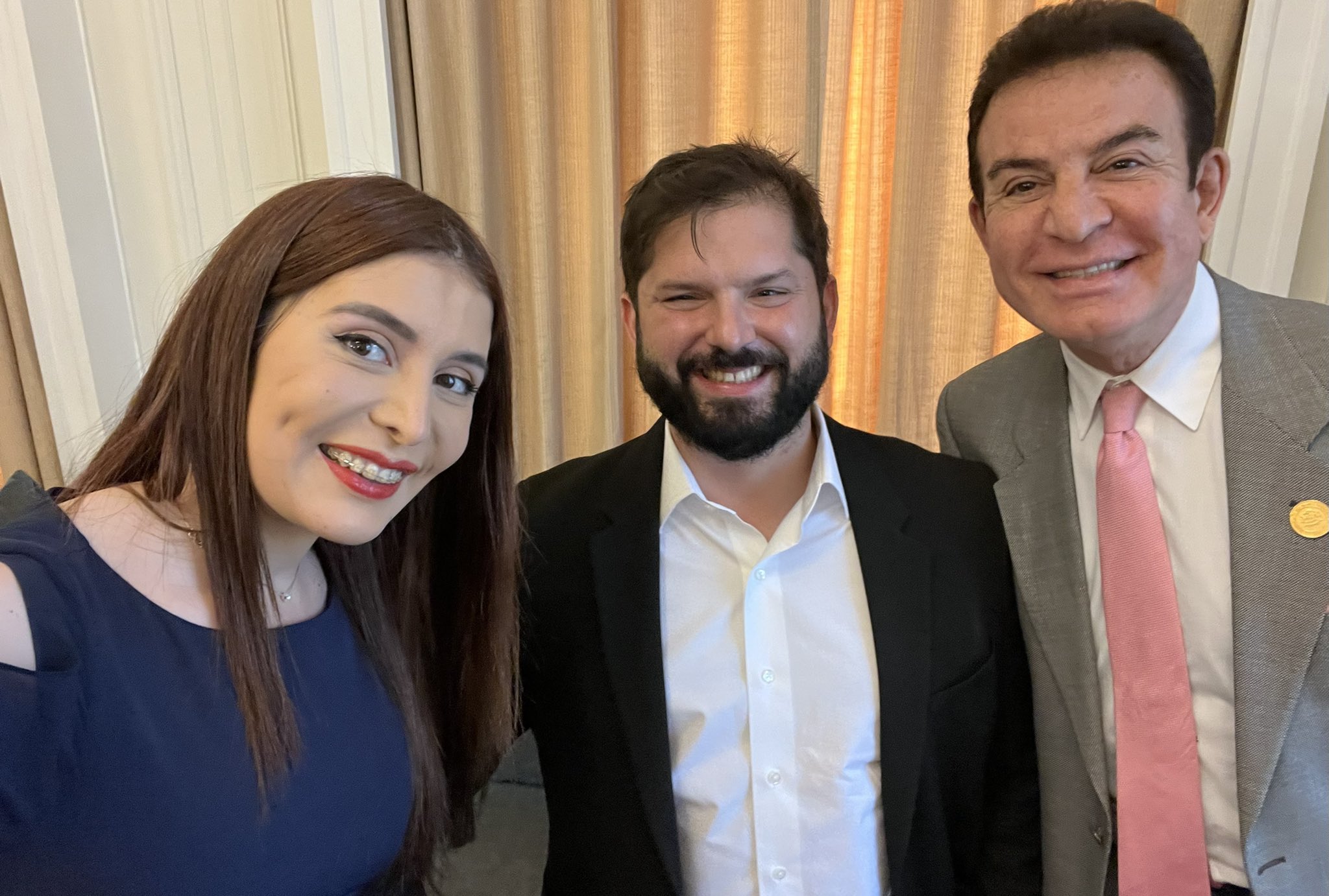 Vicepresidente Nasralla se reúne con presidente de Chile