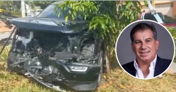 Presidente del Cohep Mateo Yibrin sufre «aparatoso» accidente en SPS Presidente del Cohep Mateo Yibrin sufre «aparatoso» accidente en SPS