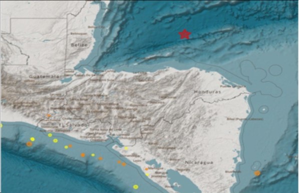 Fuerte sismo sacude la costa norte de Honduras Fuerte sismo sacude la costa norte de Honduras