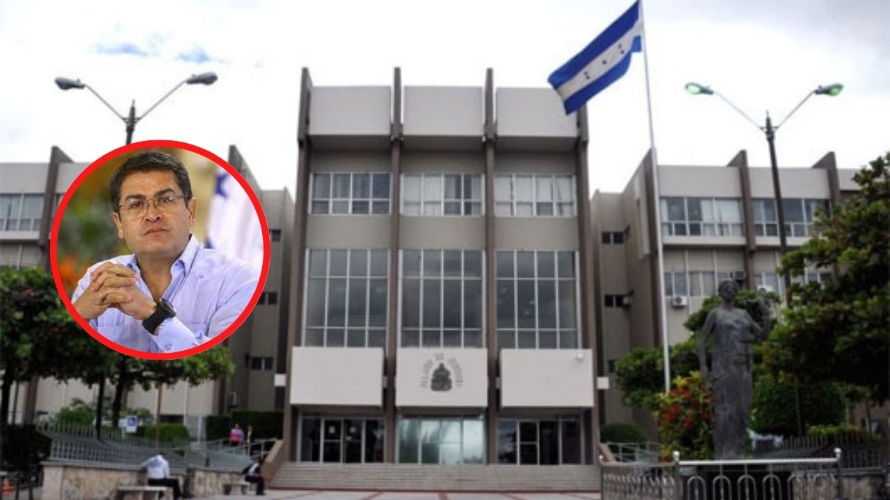 La defensa del expresidente Hernández llega a la CSJ para presentar medios probatorios. La defensa del expresidente Hernández llega a la CSJ para presentar medios probatorios.