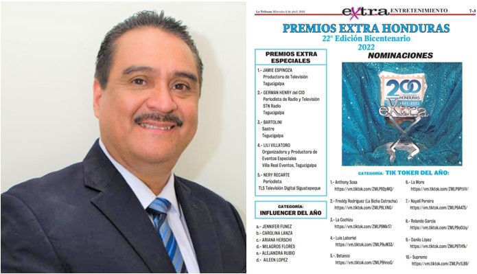 Por su trayectoria nominan al experimentado periodista Germán Henry del Cid a los Premios Extra