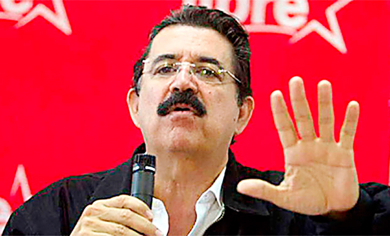 Mel Zelaya: «No apoyamos la idea que se siembre marihuana como alguien propuso”