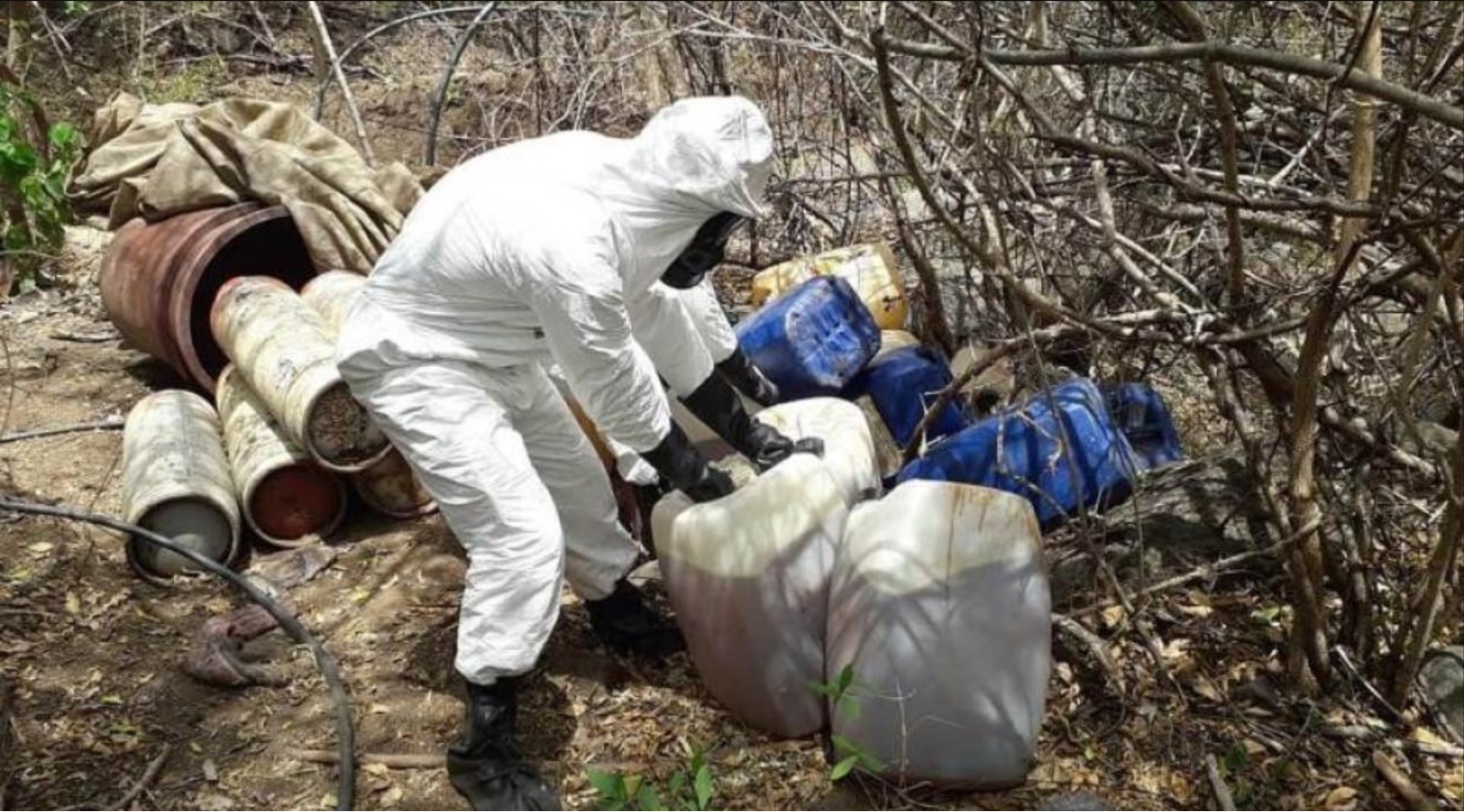 Encuentran tres laboratorios de droga al noreste de México Encuentran tres laboratorios de droga al noreste de México