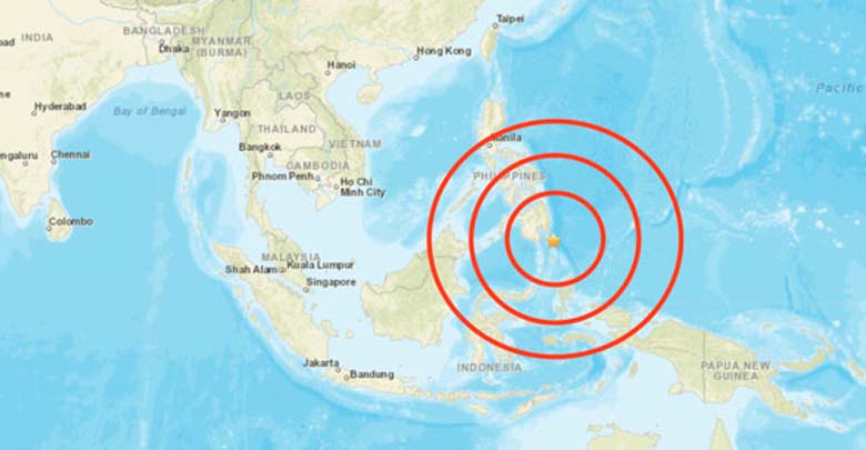 Se produce un sismo de 6,2 frente a las costas de Filipinas