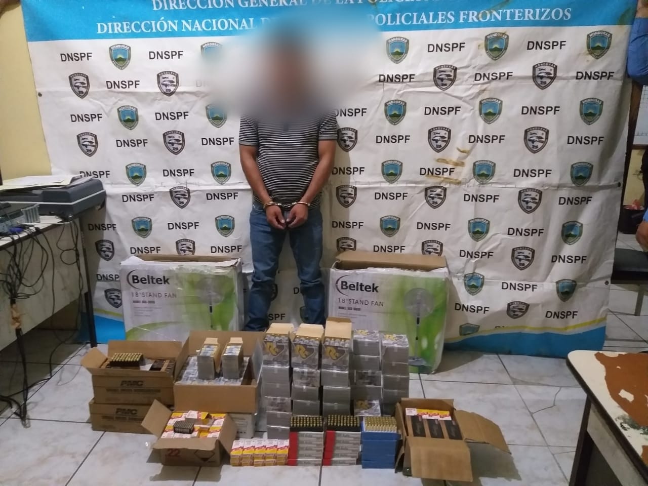 Detienen a una persona por transportar más de 8,000 proyectiles en frontera de Agua Caliente