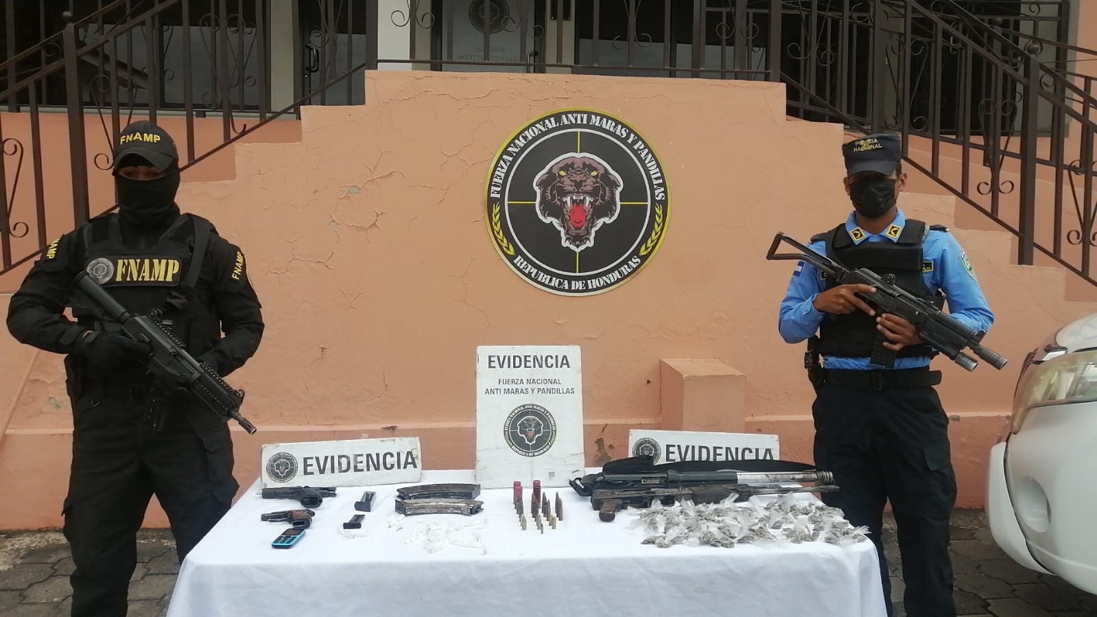 FNAMP decomisa armas y droga a la MS-13 en la capital
