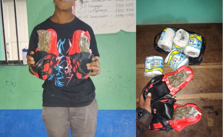 Joven pretendía introducir droga en unas sandalias a cárcel de Marcala, La Paz