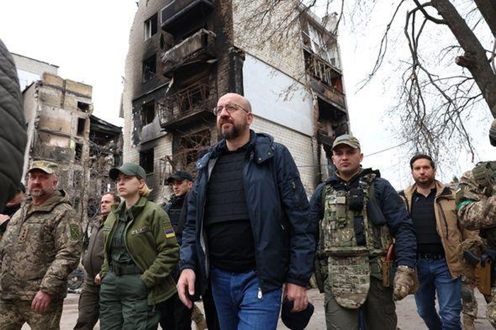 El presidente del Consejo Europeo se refugia durante bombardeo en Odesa