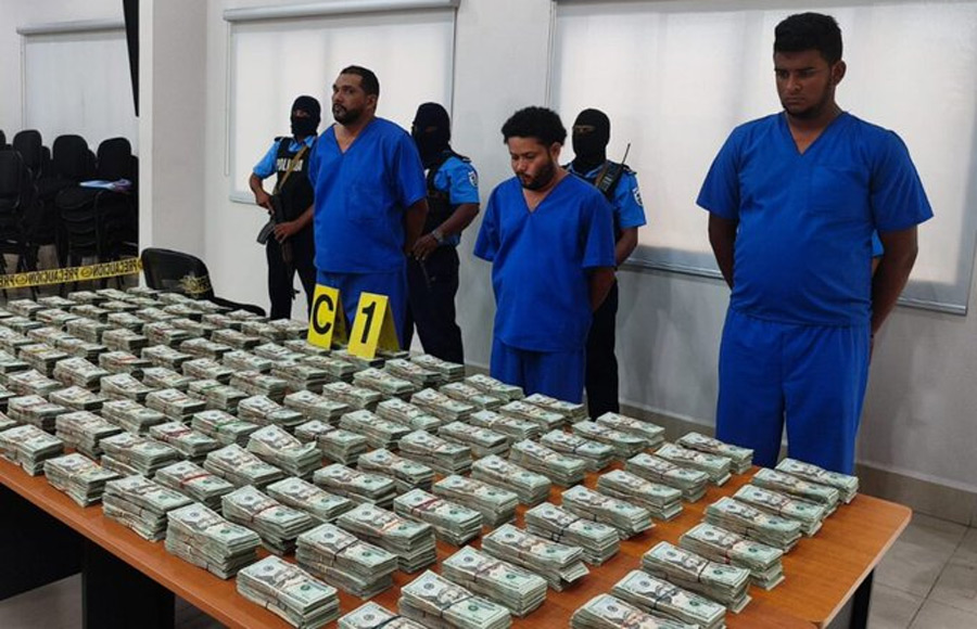 Nicaragua incauta cerca de un millón de dólares en frontera con Honduras