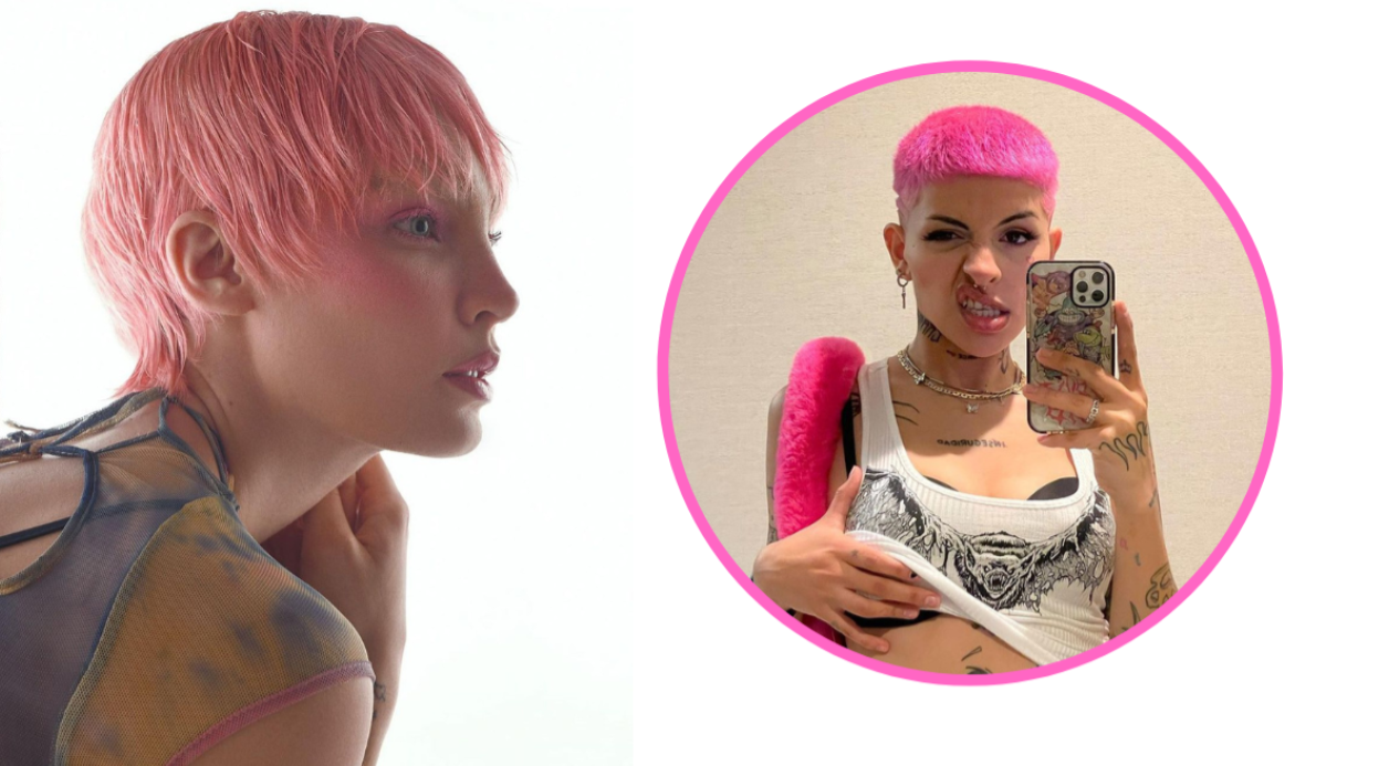 Belinda reaparece con radical cambio de look y surgen comparaciones con Cazzu Belinda reaparece con radical cambio de look y surgen comparaciones con Cazzu