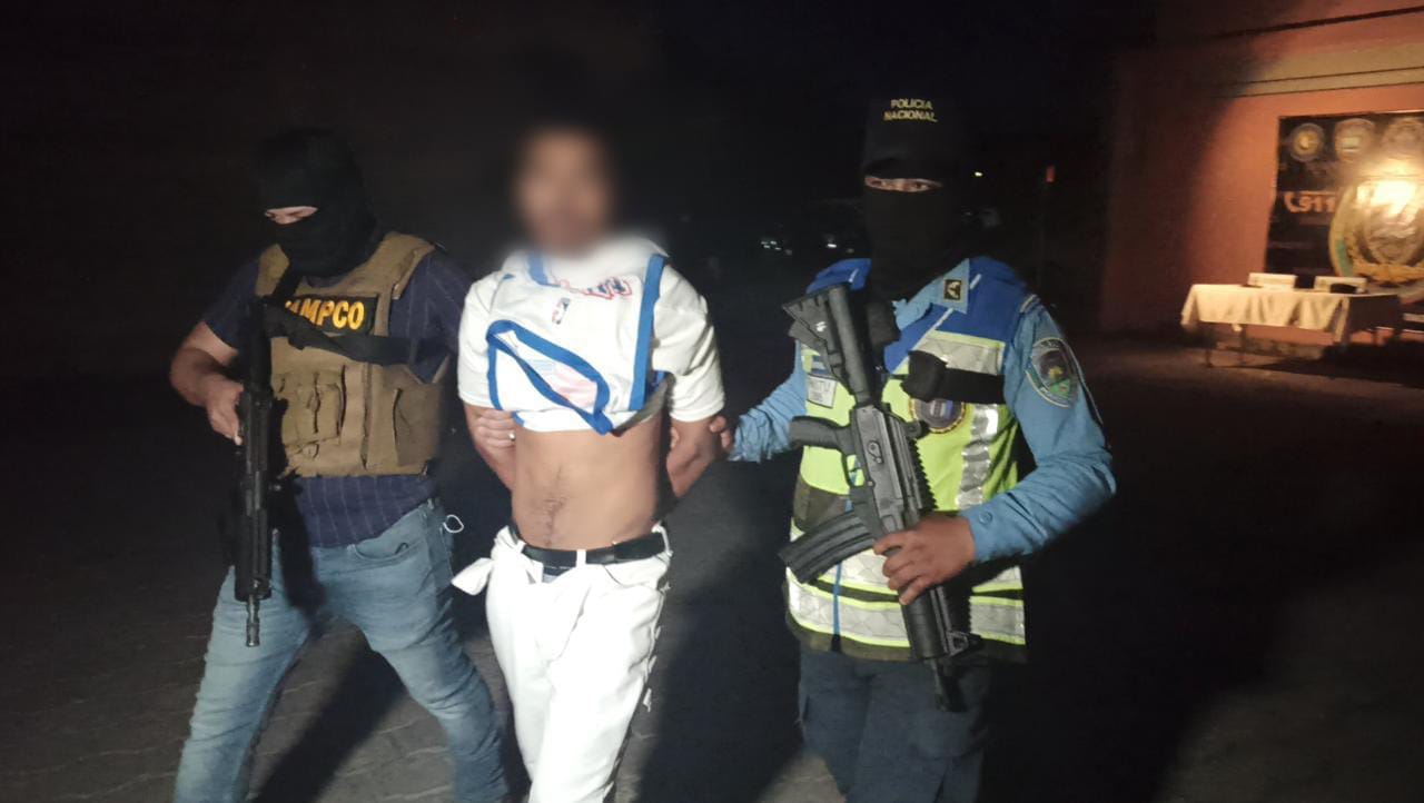 DIPAMPCO captura líder de la Pandilla 18 «El Catrín» en la capital