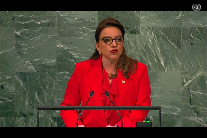 Construiremos un modelo económico alternativo, asegura presidenta Xiomara Castro, en Asamblea de la ONU