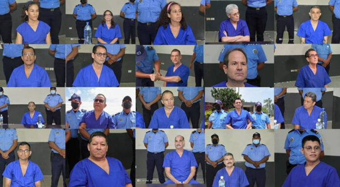 Nicaragua exhibe un tercer grupo de opositores presos