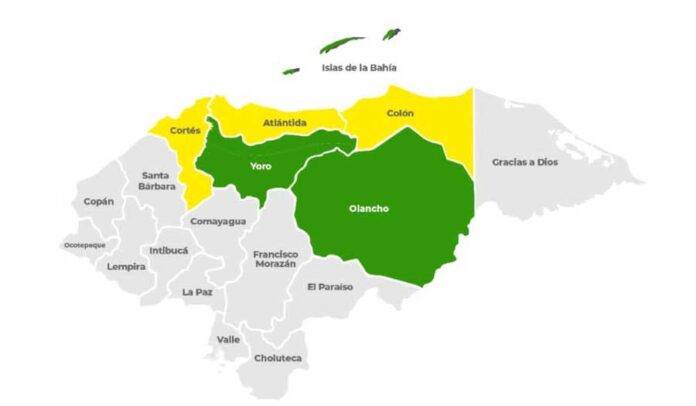Bajo Alerta Amarilla Colón y Olancho en Alerta Verde Bajo Alerta Amarilla Colón y Olancho en Alerta Verde