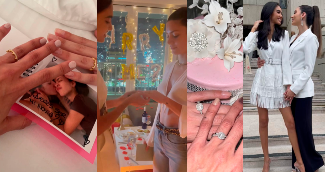 ¡Triunfó el amor! Dos exreinas de belleza latinoamericanas se casan en boda privada