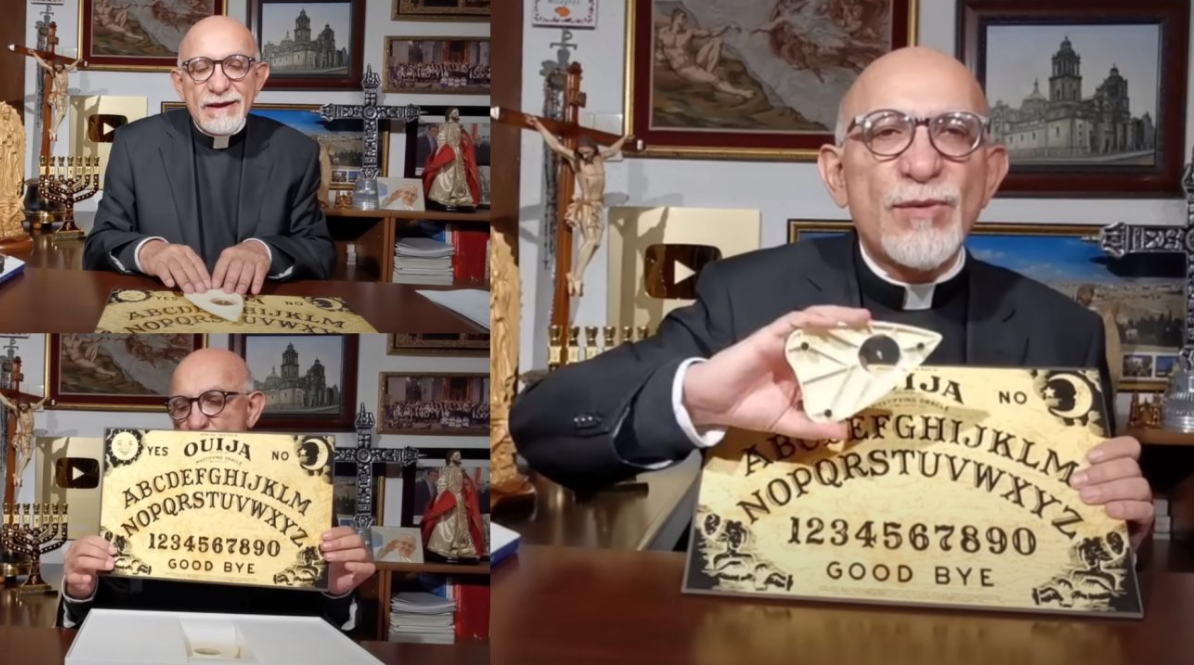 Con ouija en mano, sacerdote advierte: “Esto no es un juego”