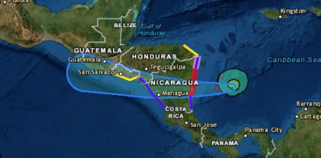 Comienzan evacuaciones en Nicaragua por amenaza de tormenta tropical «Julia»