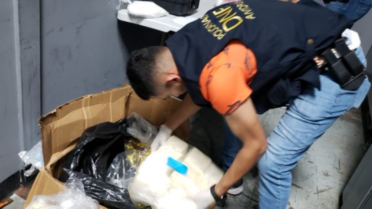 Incautan droga en el Aeropuerto de San Pedro Sula.
