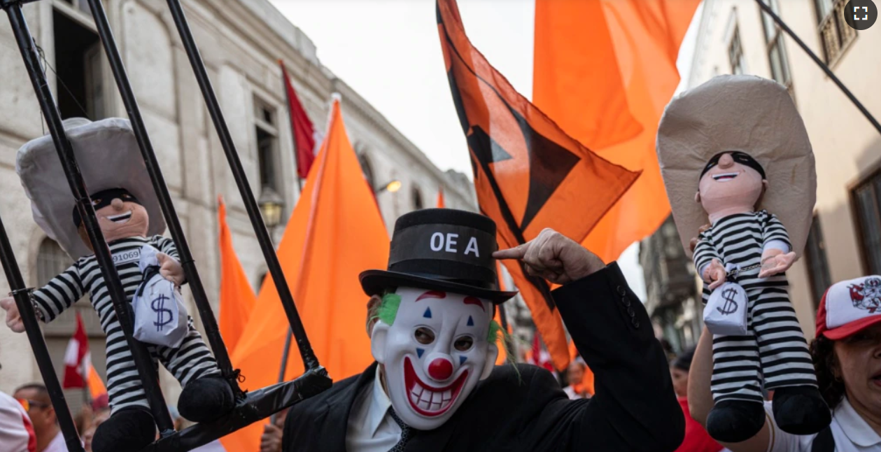 OEA llega a Perú en medio de protestas contra Pedro Castillo