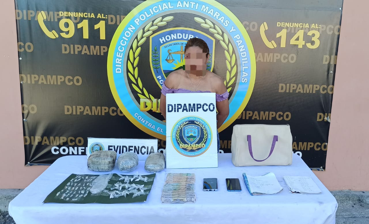 DIMPAMCO captura a una de las administradoras y vendedoras de droga de la pandilla 18 en la capital