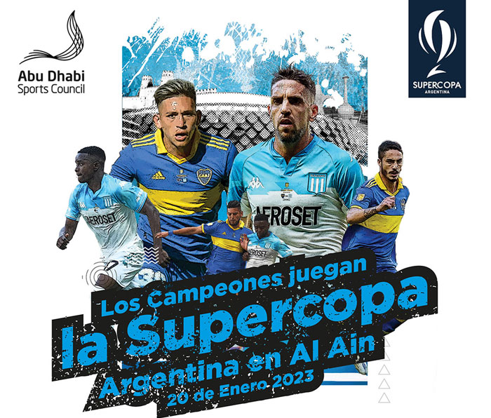 Boca y Racing disputarán la Supercopa argentina en Abu Dabi el 20 de enero